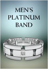 Mens Platinum Band