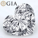 Heart shape is diamond certified by GIA, 100% natural G color & VS2 clarity {0.73 ctw.}