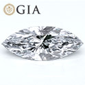 Marquise shape is diamond certified by GIA, 100% natural G color & VVS2 clarity {0.50 ctw.}