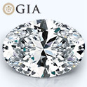 Oval shape is diamond certified by GIA, 100% natural E color & VS2 clarity {0.73 ctw.}