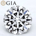Round shape is diamond certified by GIA, 100% natural F color & VS2 clarity {1.50 ctw.}