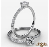 round diamond engagement ring 14k white gold 0.49ctw