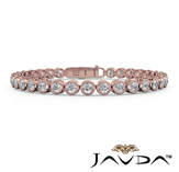 round diamond tennis bracelet 3.3mm width 7.5 inches length 14k rose gold (3.16ct. tw.)