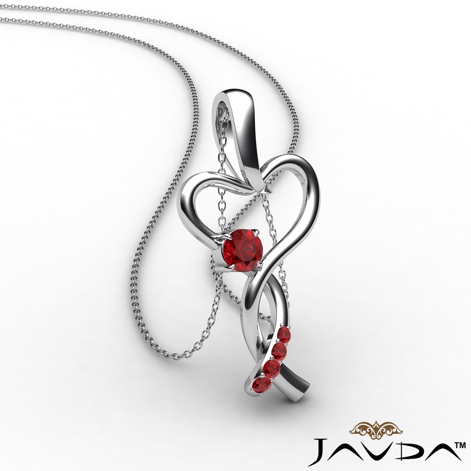 ruby infinity necklace