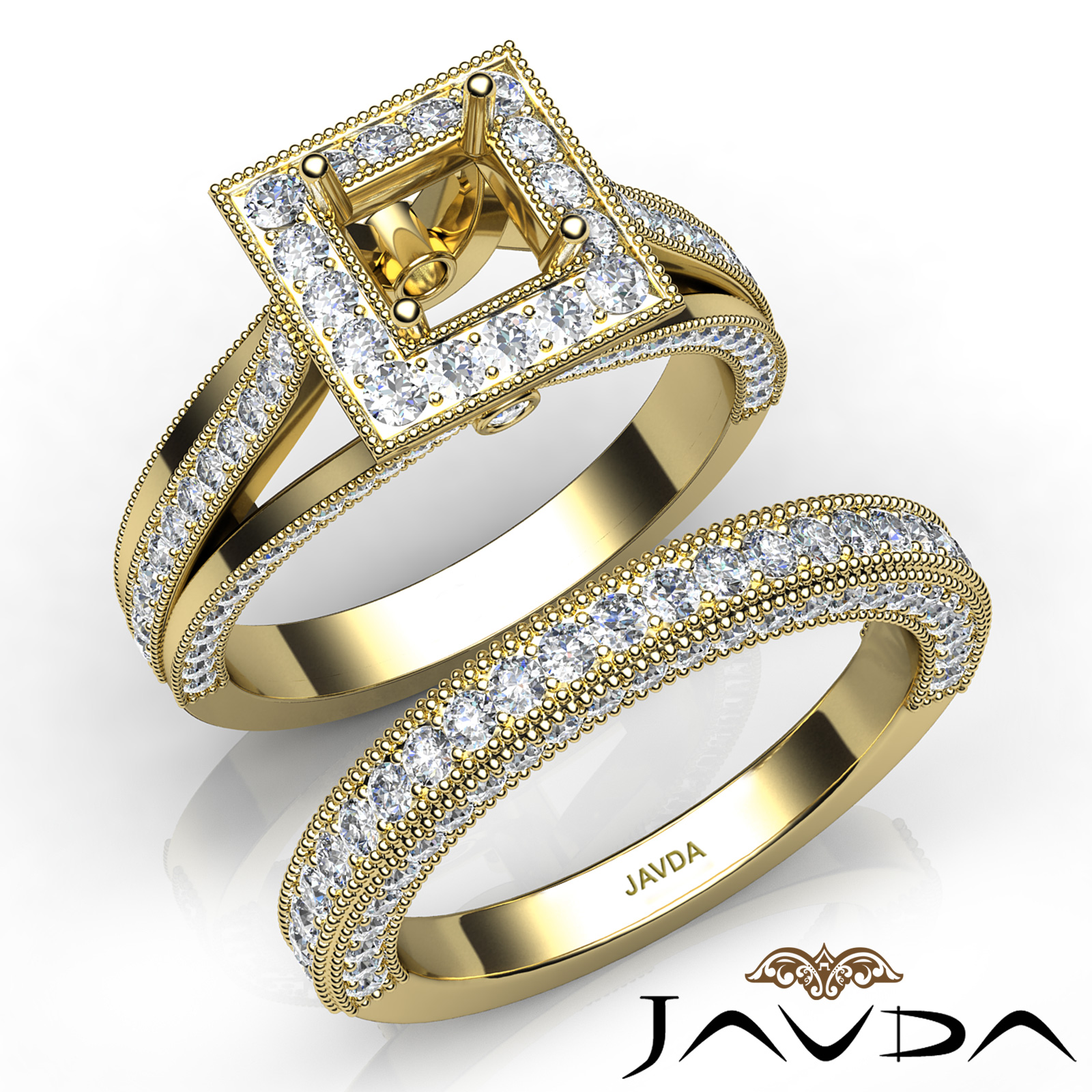 14K Solid Yellow Gold Mens Yellow Diamond Ring 15.90 Ctw