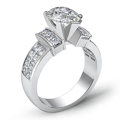 Huge Pear Diamond Comforting Engagement Ring GIA F VS2 Clarity Platinum ...