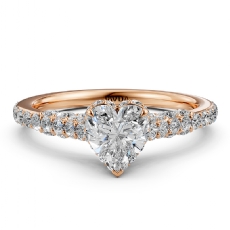  diamond Ring 18k Rose Gold