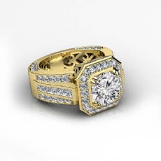  diamond Ring 18k Gold Yellow