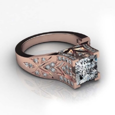  diamond Ring 14k Rose Gold