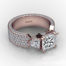  diamond Ring 18k Rose Gold