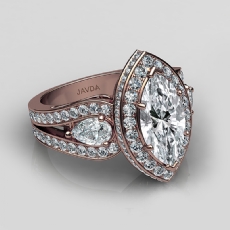  diamond Ring 18k Rose Gold