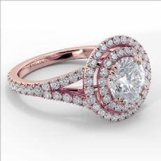  diamond Ring 18k Rose Gold