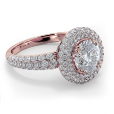  diamond Ring 18k Rose Gold