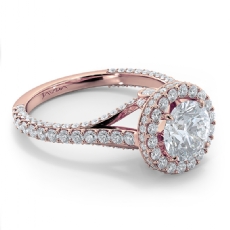  diamond Ring 18k Rose Gold