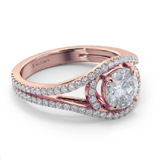  diamond  18k Rose Gold