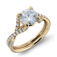  diamond Ring 18k Gold Yellow