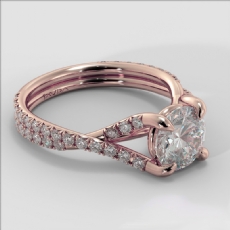  diamond Ring 18k Rose Gold