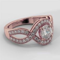  diamond Ring 18k Rose Gold