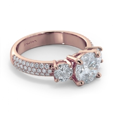  diamond Ring 18k Rose Gold