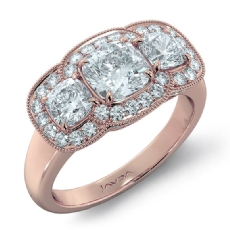  diamond Ring 18k Rose Gold