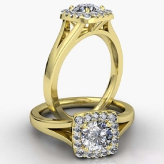  diamond Ring 18k Gold Yellow