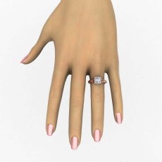  diamond Ring 14k Rose Gold