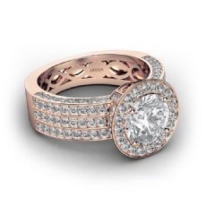  diamond Ring 18k Rose Gold