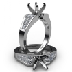 0.78Ct Princess Diamond Engagement Women's Ring Invisible Setting 18k White Gold - javda.com 