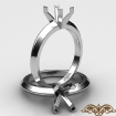 <Gram> Knife Edge Solitaire Engagement Ring Setting 18k White Gold Semi Mount 2.5mm - javda.com 