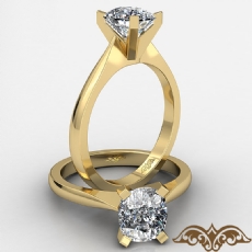 Tapered Solitaire diamond Ring 14k Gold Yellow