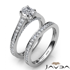 Micropave Bridal Set diamond Ring Platinum 950