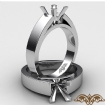 <gram> Cathedral Engagement Solitaire Ring Setting 14k White Gold Semi Mount 5.5mm - javda.com 