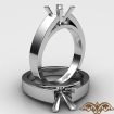 <gram> cathedral Engagement Ring Solitaire Classic Setting 18k White Gold 4.5m Semi Mount - javda.com 
