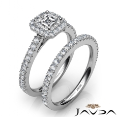 French V Cut Pave Bridal Set diamond  Platinum 950