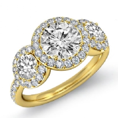  diamond Ring 18k Gold Yellow