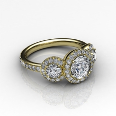  diamond Ring 18k Gold Yellow