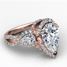  diamond Ring 18k Rose Gold