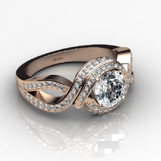  diamond Ring 18k Rose Gold