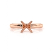 <gram> Diamond Classic Solitaire Engagement Ring Setting 18k Rose Gold 3mm Semi Mount - javda.com 