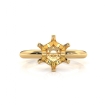 <Gram>  Round Diamond Engagement Solitaire 6 Prong Ring Semi Mount 18k Yellow Gold Setting - javda.com 