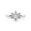 <Gram>  Round Diamond Engagement Solitaire 6 Prong Ring Semi Mount 14k White Gold Setting - javda.com 