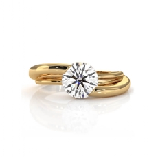  diamond Ring 18k Gold Yellow