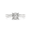 <Gram> Round Diamond Solitaire Engagement 4 Prong Setting Ring 14k White Gold Semi Mount - javda.com 