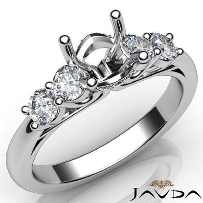 14K Real Gold Moissanite Diamond Ring for Women, 5 Stone Ring, Anniver –  The Golden Glam