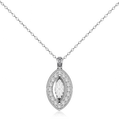 marquise pendant setting