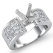 1.29Ct Princess Diamond Invisible Setting Engagement Women's Ring 18k White Gold - javda.com 