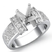 1.03Ct Princess Diamond Invisible Setting Engagement Women's Ring 14k White Gold - javda.com 
