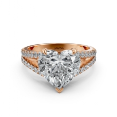  diamond Ring 14k Rose Gold