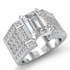 Invisible Setting Shank diamond  Platinum 950