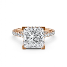  diamond Ring 18k Rose Gold